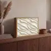 Diagonaal - Golven - Crème Light Box met batterij (Wandlamp) middel 907 -sfeer2