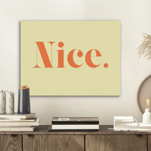 Nice - Oranje - Geel - Minimalistisch PET vilt klein -sfeer1