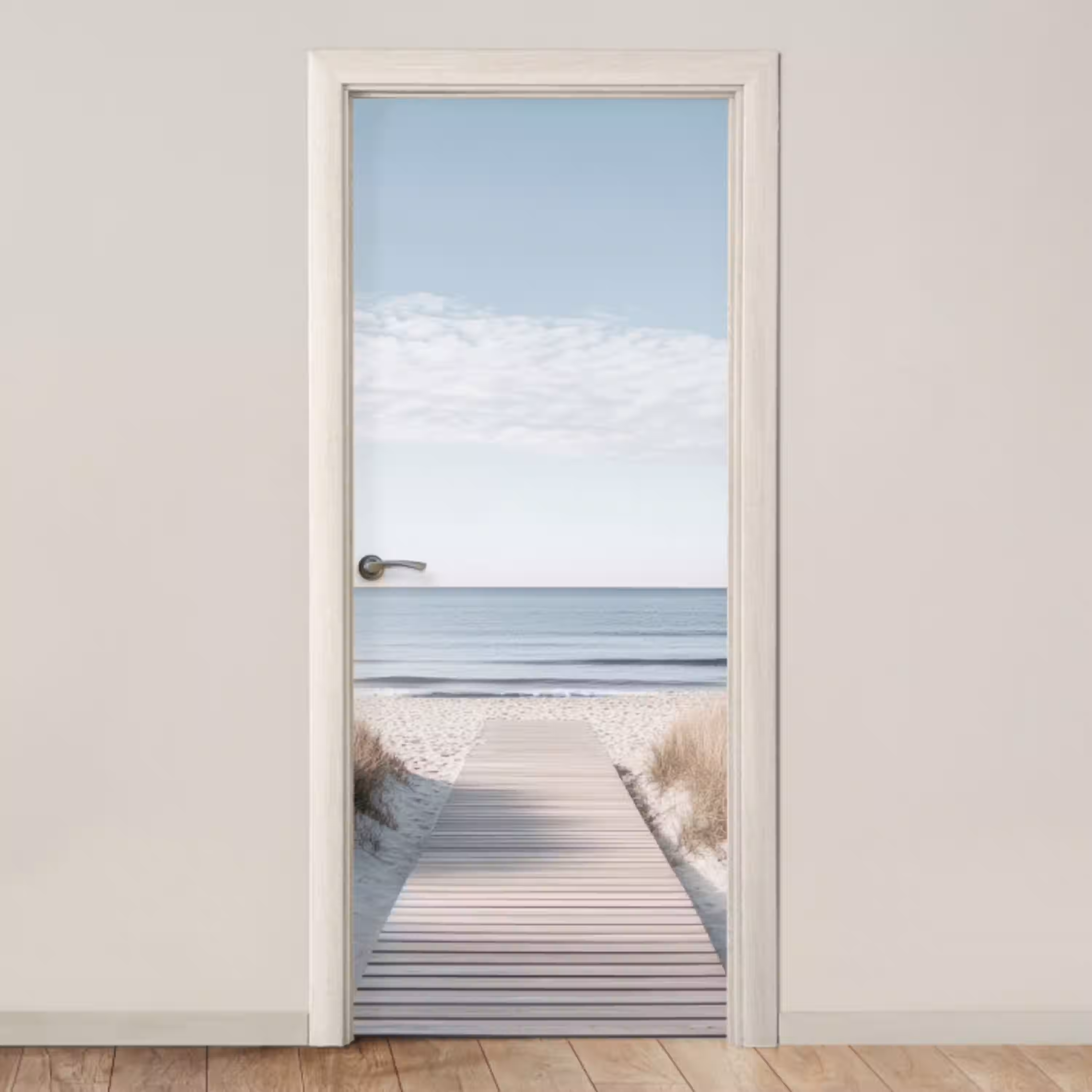 Pad - Strand - Duinen - Natuur deurposter klein -3d_beige