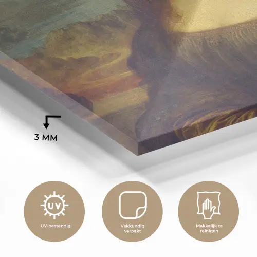 Mona Lisa - Leonardo da Vinci plexiglas 5mm klein -sfeer2