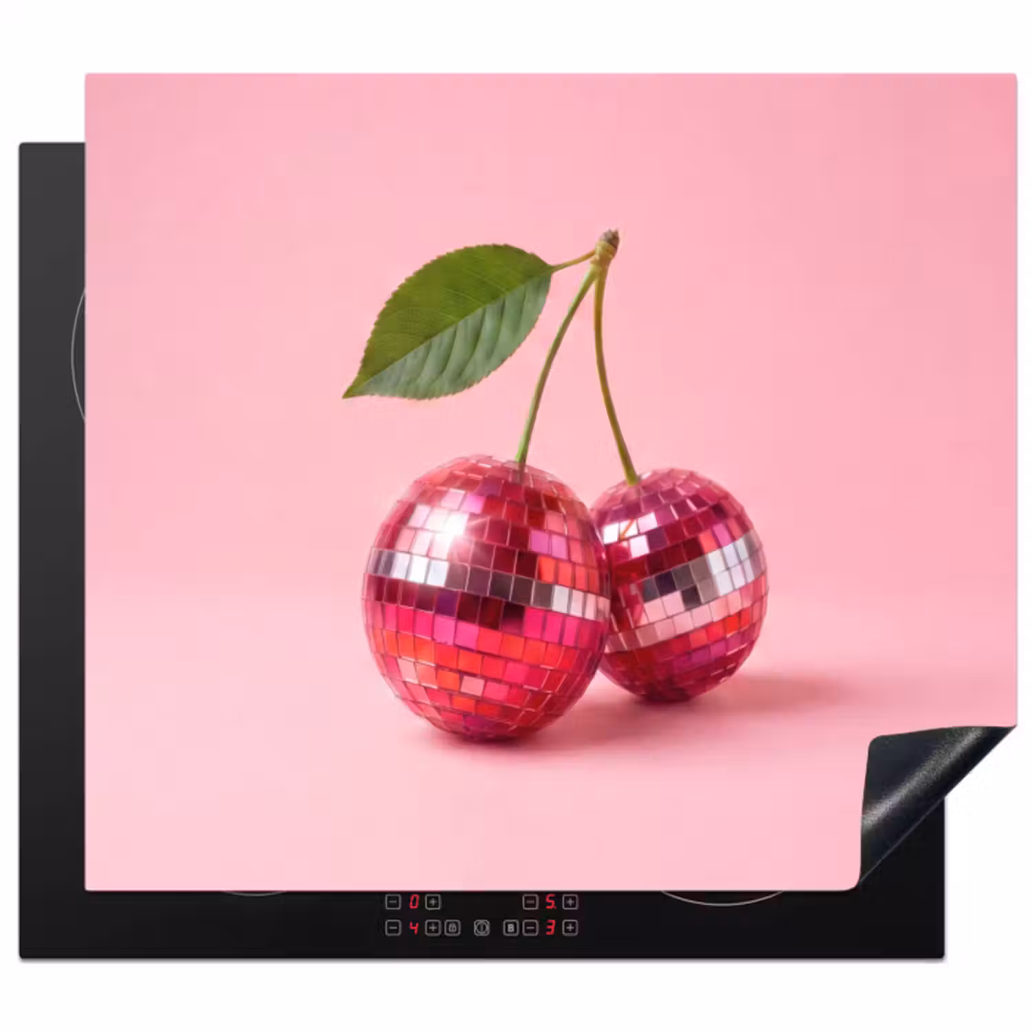 Inductie beschermer - Disco - Kersen - Roze