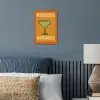Illustratie - Margarita - Sinaasappelschijf - Oranje poster papier klein -sfeer2