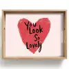 Hart - Rood - Valentijn Dienblad Rechthoek middel -z3d_shopping