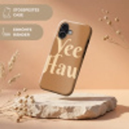 Yee haw - Bruin - Minimalistisch Toughcase MagSafe Apple iPhone 17 klein -USP_RandenV_DE