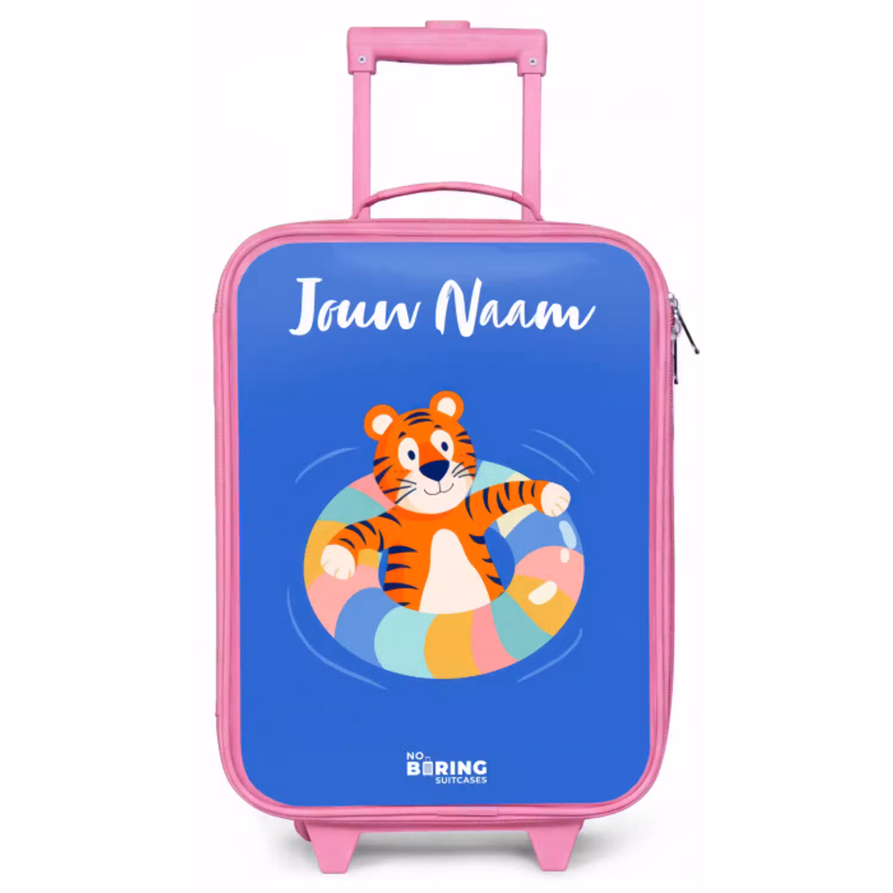 Tijger - Zwemband - Water Kinderkoffer - Roze klein -zz3dotto