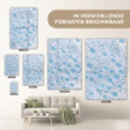 Schuim - Bubbels - Blauw plexiglas 5mm klein -sfeer7