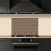 Stippen - Bruin - Beige - Patroon keuken achterwand spatscherm klein 900 -sfeer1