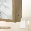 Mozaïek - Marmer - Wit - Onregelmatig Light Box met batterij (Wandlamp) middel 907 -USP_websiteoplaadbaarNL