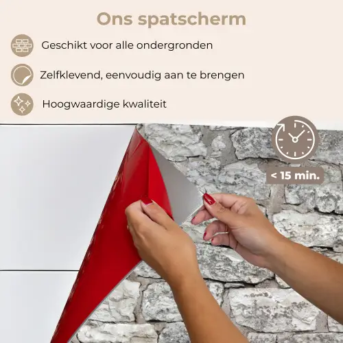 Natuurstenen - Muur - Afbrokkeling keuken achterwand spatscherm klein 900 -spatscherm_NL