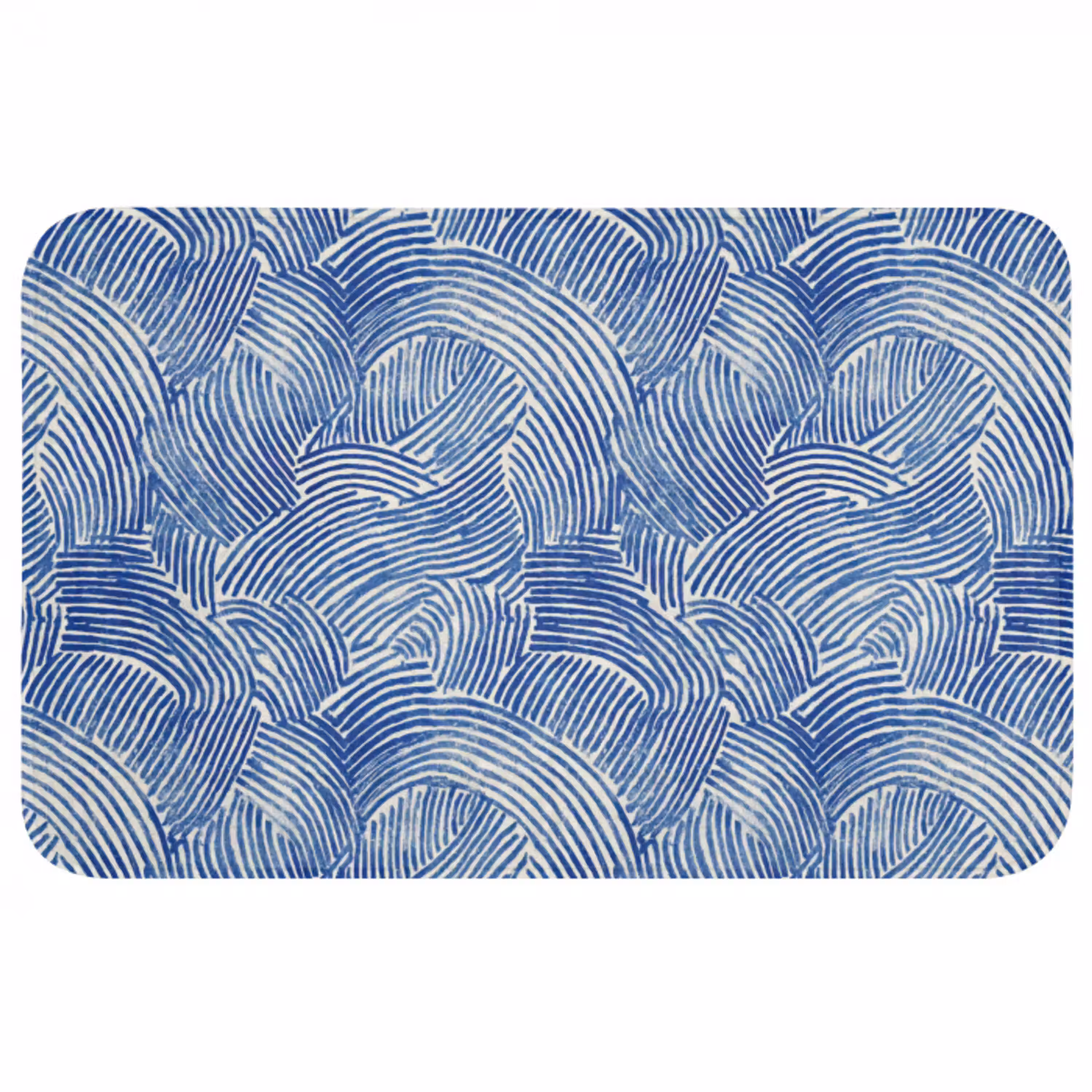Modern - Abstract - Blauw WCmat middel 1009 -3d