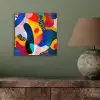 Vormen - Abstract - Stippels - Blauw aluminium wit klein -sfeer2