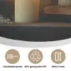 Kaarsen - Stilleven - Rustiek - Boeken Akoestische PET Vilt - Rond klein -closeup_NL