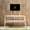 Spin - Goud - Minimalistisch - Poten Tuinposter op houten frame 2 cm dik klein -sfeer4