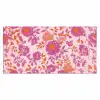 Bloemenpatroon - Roze - Oranje - Bloemen Muismat XXL klein -3d_leeg