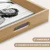 Vrouw - Spaghetti - Zwart - Wit Dienblad Rechthoek middel -USP_HandgreepNL