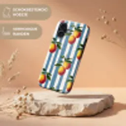 Strepen - Citroen - Blauw Toughcase MagSafe Apple iPhone 17 klein 1017 -USP_RandenV_NL