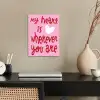 Valentijn - Hart - Liefde - Roze poster papier klein -sfeer1