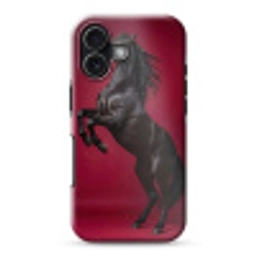 Hengst - Steigert - Rood Toughcase MagSafe Apple iPhone 17 klein -3d