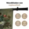 Stilleven met bloemen - Schilderij van Jan van Huysum Wandkleed katoen klein -sfeer2