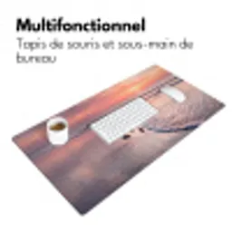 Meeuwen - Strand - Zee - Roze Muismat XXL klein -zsfeer4_frans