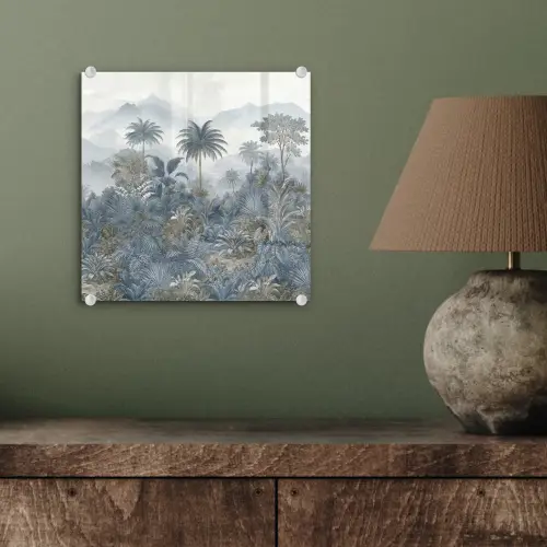 Jungle - Landschap - Blauw plexiglas 5mm klein -sfeer3