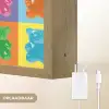 Art- Snoep - Kleurrijk Light Box met batterij (Wandlamp) middel -USP_websiteoplaadbaarNL