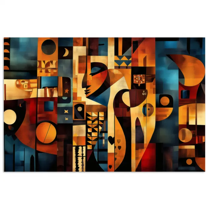 Figuren - Abstract - Symbolen poster papier klein -3d