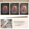 Bloemen - Vlinder - Lavendel - Bloem - Natuur Light Box met kabel (Tafellamp) klein -USP_dimbaarNL