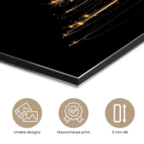 Magisch - Kerstboom - Lichtspiralen - Zwart aluminium wit klein -closeup_NL