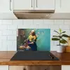 Melkmeisje - Amandelbloesem - Van Gogh - Vermeer - Schilderij - Oude meesters keuken achterwand spatscherm klein -sfeer2