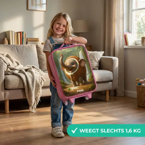 Coconote Elephante Kinderkoffer - Roze klein -sfeer2_NL