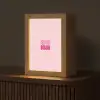 Bisou - Roze - Minimalistisch Light Box met kabel (Tafellamp) klein -z3d_website