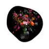 Boeket - Veldbloemen - Vaas Wandcirkel Organisch Aluminium middel -3d