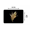 Mais - Eten - Goud - Zwart Placemat vinyl groot -specs