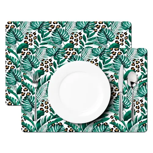 Panterprint - Bladeren - Jungle Placemat vinyl groot -zzsfeer2_Kitchenyeah-website