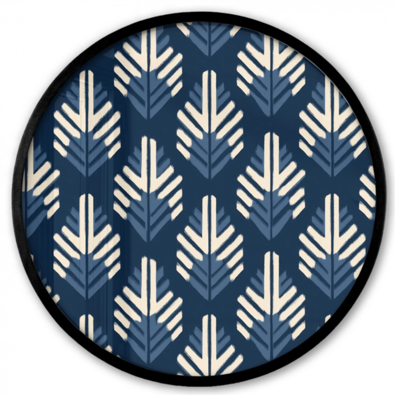 Modern - Patroon - Blauw Fotolijst rond zonder passe partout klein 856 -3d