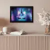 Eenhoorn - Sterren - Magisch - Blauw fotolijst zwart zonder passe partout klein -sfeer5
