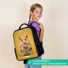 Hamster - Walnoot - Dier Rugzak - Zwart middel -sfeer6_NL