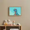 T-Rex - Blauw - Wolken - Zonnebril Light Box met batterij (Wandlamp kind) middel -sfeer2_kind