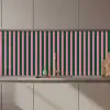 Verticale strepen - Groen - Roze keuken achterwand 2 middel 871 zz_3dshopping
