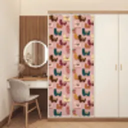 Alpaca's - Patroon - Kleurrijk deurposter klein 289 -sfeer3