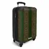 Donkerbruin slangenhuid met symmetrische schubstructuur NBS - Handbagage koffer - Kinderen Unisex middel -productfoto_3d