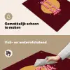 love your damn self - Cirkel - Glitter - Rood Inductie beschemer met haakjes klein -ky-schoon-nl