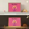 Superheld - Jongens - Rood - Paars Light Box met batterij (Wandlamp kind) middel -sfeer3_kind