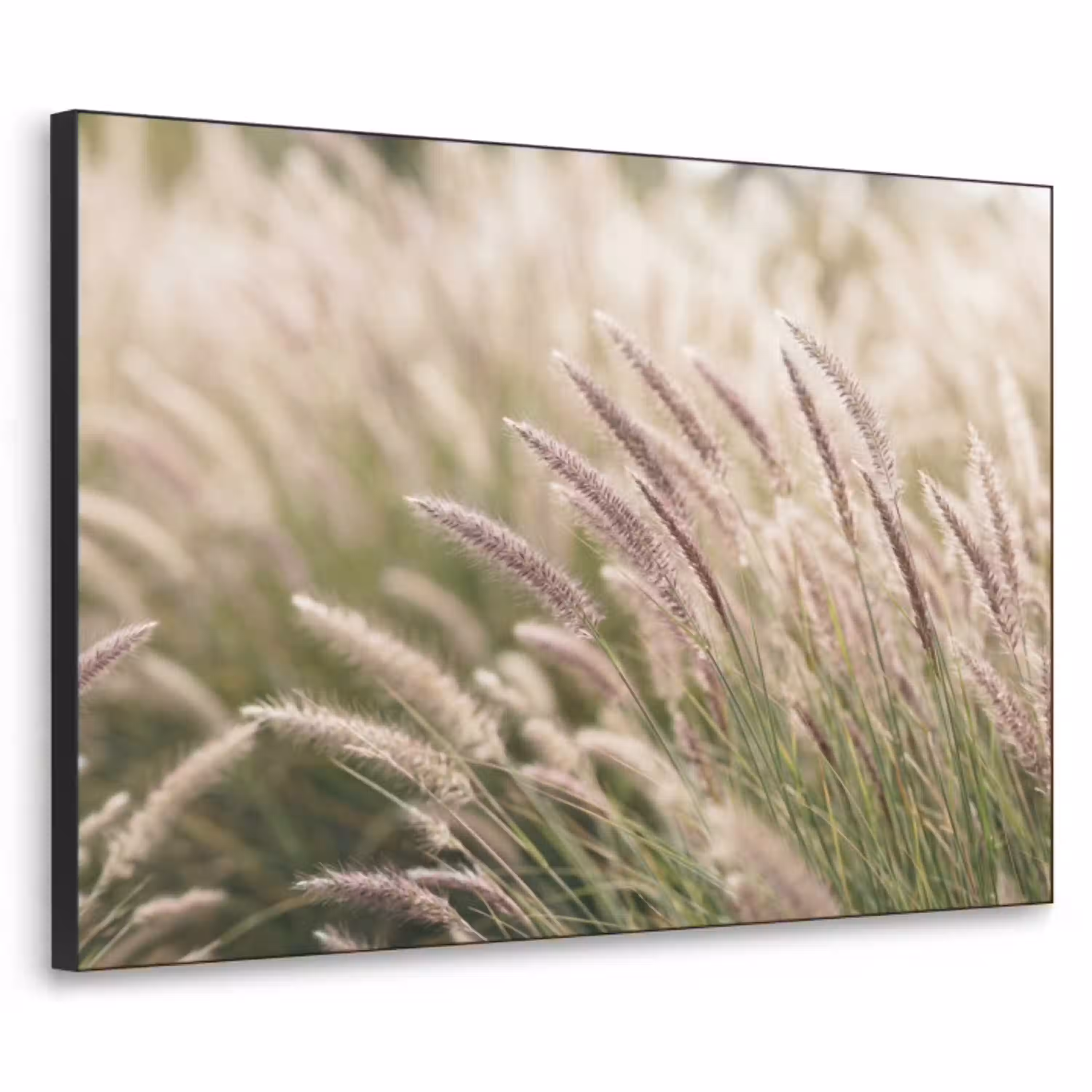 Gras - Close up - Groen Textielframe zwart klein -3d