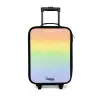 Pastel regenboog van krijt Kinderkoffer - Zwart klein -3d