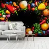 Groente - Graffiti - Kleurrijk - Koken - Abstract fotobehang vinyl groot -woonkamer