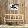 Aap - Spaghetti - Zonnebril - Zwart wit - Cool - Dier Tuinposter op houten frame 2 cm dik klein -sfeer4