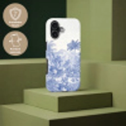 Tropisch - Jungle - Blauw Toughcase MagSafe Apple iPhone 17 klein -USP_PrintM_DE