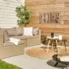 Hout - Stam - Lichtbruin tuinposter los doek klein -sfeer4